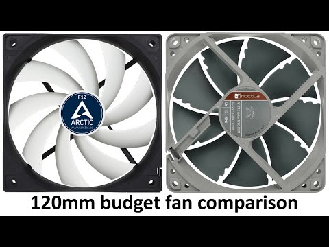 120mm budget fan comparison, arctic f12 vs noctua redux nf p12