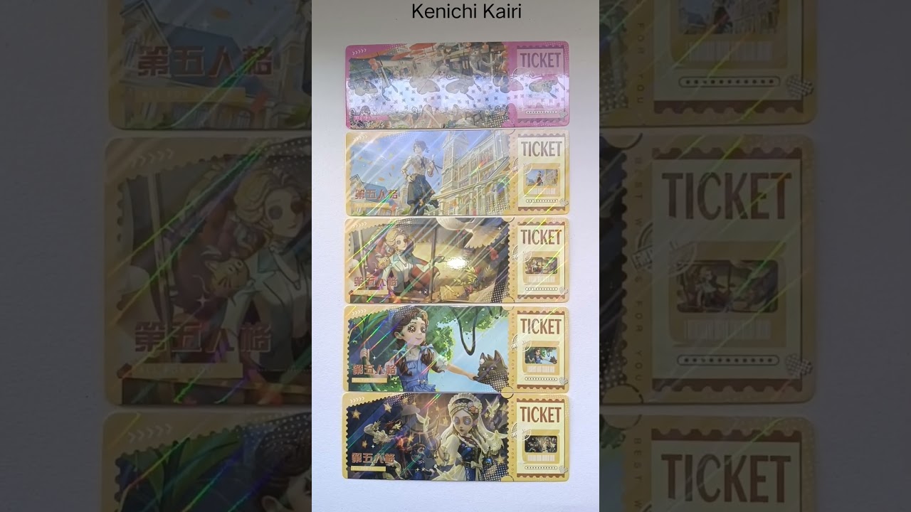 Blue Lock anime tickets, Identity V tickets and cards | New haul: keychains and pins from Temu