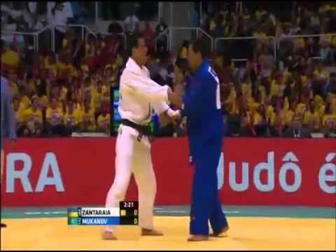MUKANOV, Azamat ( KAZ)  -  ZANTARAIA, Georgii (UKR) 66 kg IJF World Championship Seniors 2013