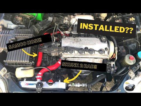 Skunk2 Radiator and Samco Hose INSTALLED!!! | Civic Vlog 03 |