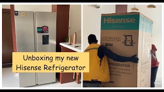 Unboxing my new Hisense Refrigerator..