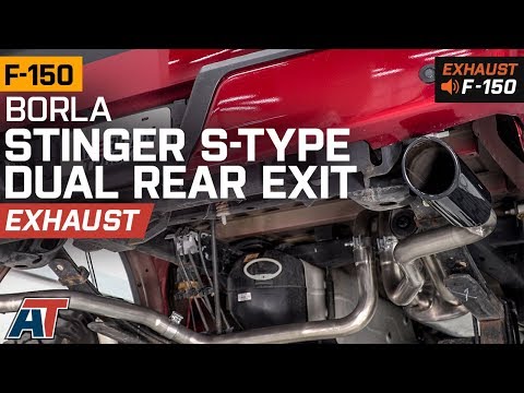 2015-2018 F150 Borla Stinger S-Type Dual Rear System w/ Black Tips 5.0L Exhaust Sound Clip & Install