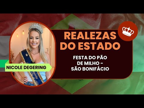 Nicole Degering - Rainha Festa do Pão de Milho de São Bonifácio - Realezas de SC #2