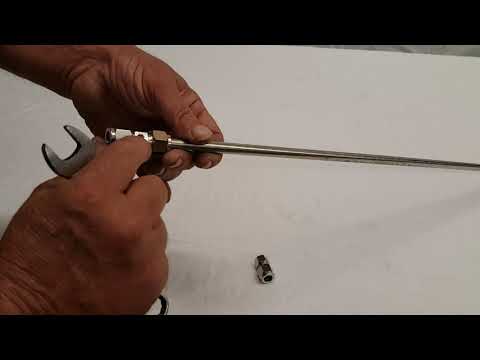How to connect and remove compression fittings on Stainless Steel Tubing and Nylon Tubing