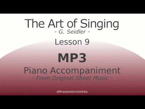Seidler, The Art of Singing Piano Accompaniment Lesson 9
