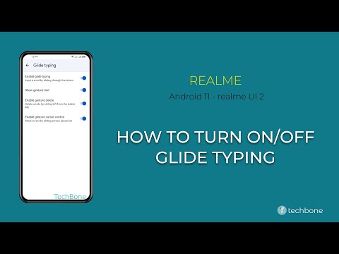 How to Turn On/Off Glide Typing - realme [Android 11 - realme UI 2]