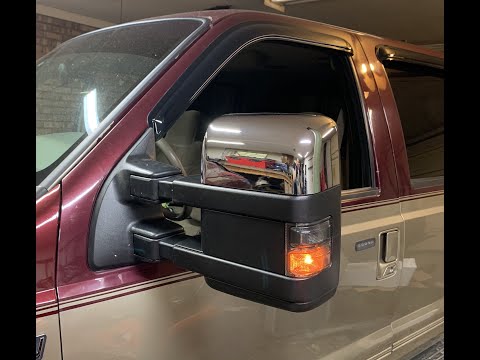 99-07 F-250 Excursion Tow Mirror Swap to 08-up style Superduty mirrors F-350
