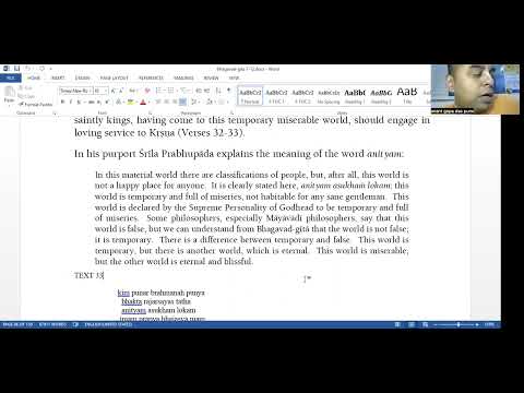 Session 61 Bhagavadgita HG Ananta Gopa Prj Prj Bhakti Shastri Gachibowli Satsang 09 Feb 24 mp4