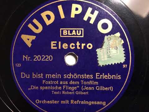 Eddy Walis Jazz-Orchester, Erwin Hartung, Du bist mein schönstes Erlebnis, Foxtrot, 1931