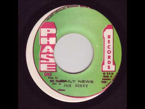 Jah Berry - Daily News + Dub - 7" Phase One Records 1978 - ROOTS RUB-A-DUB 70'S DANCEHALL