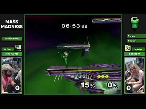 Mass Madness 52 SSBM - MATE | Kalvar (Marth) vs. bonfire10 (Sheik) - Melee WF