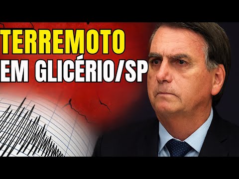 ⚠️ Terremoto em Glicério (SP): cidade natal de Jair Bolsonaro