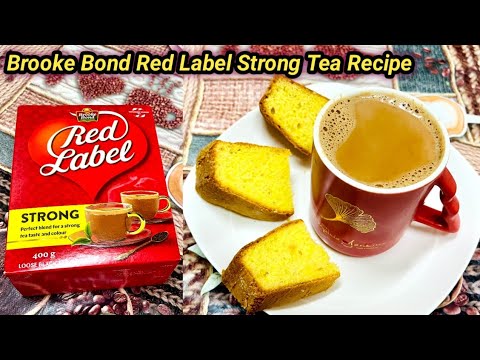 Brooke bond red label tea | how to make Brooke bond red label strong tea Recipe | Brooke bond tea  
