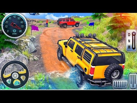 Extreme Jeep Driving Simulator - Offroad suv Hill Mountain Climbing Tracks. Enjoy Cargo jeep