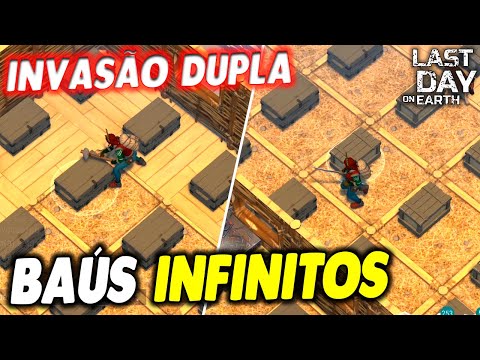 BAÚS INFINITOS NA INVASÃO DUPLA - Last Day On Earth