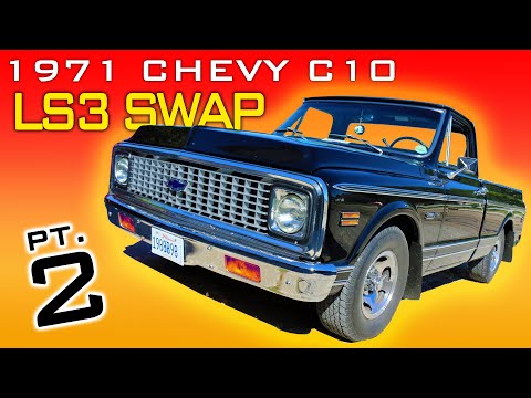 1971 Chevrolet C10 LS3 4L60 Transmission Swap Video Series Part 2 V8 Speed and Resto Shop