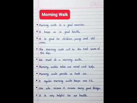 10 Lines On Morning Walk | Essay On Morning Walk In English | Morning Walk Essay 10 Lines #viral