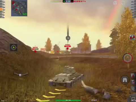 Wot blitz t-34 tier 5 in platoon game play
