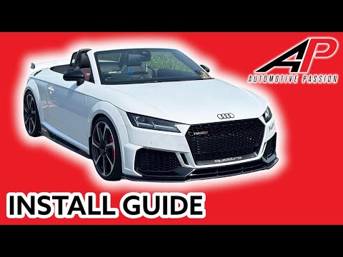 AUDI TTRS MK3 - HOW TO INSTALL AUTOMOTIVE PASSION CARBON SIDE SKIRTS & FRONT SPLITTER LOWLINE KIT