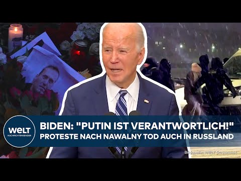 TOD VON NAWALANY: "Putin ist verantwortlich!" Biden attackiert Kreml und Verhaftungen in Russland
