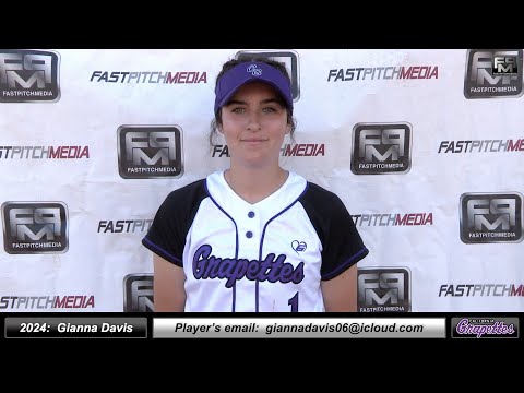 2024 Gianna Davis Pitcher Softball Skills Video - Ca Grapettes Medina
