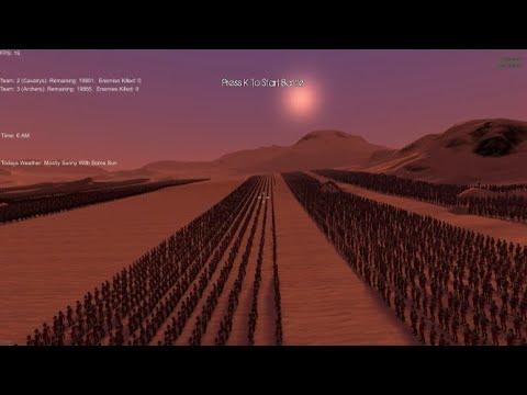 20000 Archers vs 20000 Cavalry Charge | Ultimate Epic Battle Simulator