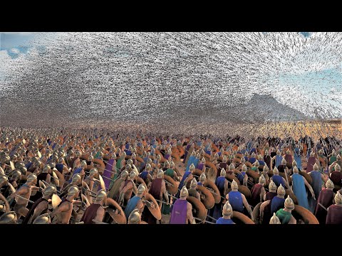 20 ARCHERS (6,000,000 RPM Full-Auto) vs 1.5 MILLION SPARTANS - Ultimate Epic Battle Simulator 2