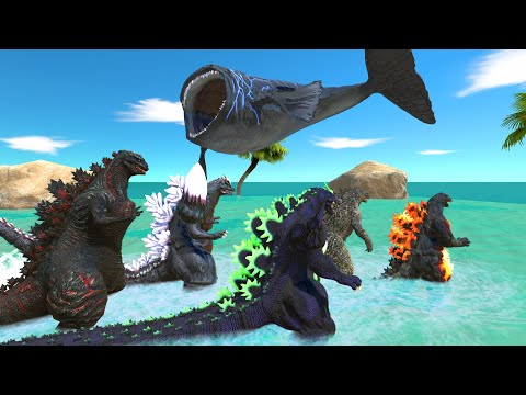 Bloop Attacks All Godzilla | Who Can Survive? - Animal Revolt Battle Simulator
