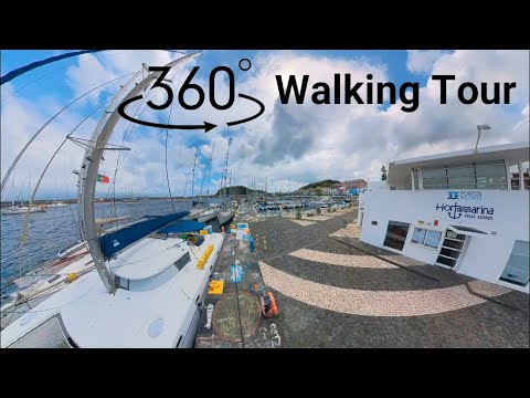 Walking Tour 360º | Marina da Horta, ilha do Faial, Açores, Portugal.