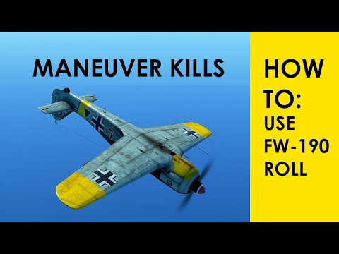 How To Use Fw-190 Roll Rate - Flight Review IL-2 Great Battles with Maneuver Kills