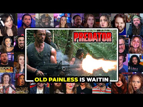 "Old Painless Is Waiting" Predator (1987) First Time Watching Movie Reaction Compilation