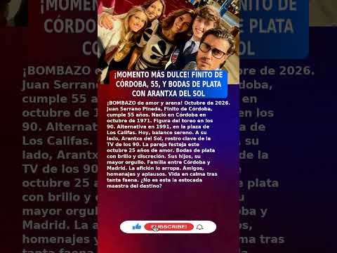 🔥Finito de Córdoba (55) ANUNCIA BODAS DE PLATA