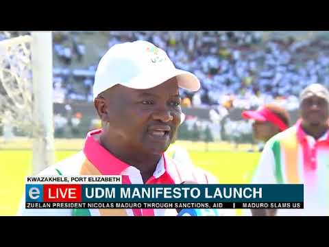 Bantu Holomisa speaks to eNCA at the UDM manifesto
