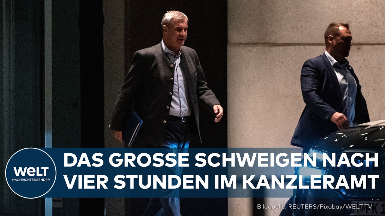 BERLIN: "Gut war's!" Vier Stunden Krisentreffen – und am Ende kaum ein Wort vor den Kameras