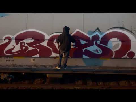 Infamy Art Train Graffiti with Bozo and Loop Colors