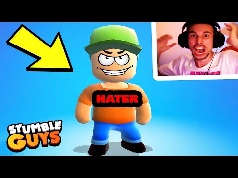 UN HATER entra NEL MIO MONDO DI STUMBLE GUYS!!