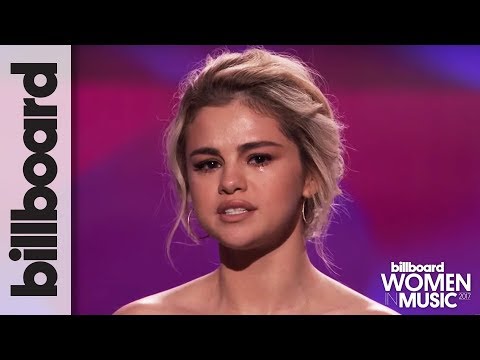 Selena Gomez Tearfully Accepts Woman of the Year Award at Billboard's Women in Music 2017