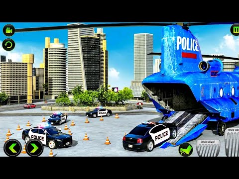 Transport US Police Cars, CyberTruck and Police Limo Car #4