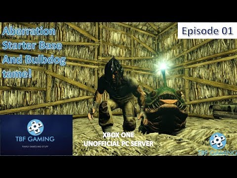 Ark Aberration E01 Xbox One Starter Base and a Bulbdog Tame