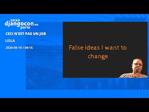 DjangoCon 2020 | Ceci n'est pas un job - Leila Verhaegen thumbnail