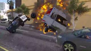 GTA 5 RAMP CAR RAMPAGE - การรวบรวมผลกระทบ