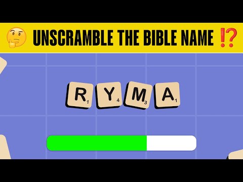 Unscramble the Bible Name | Kid Trivia | Bible Trivia for Kids | Church Trivia