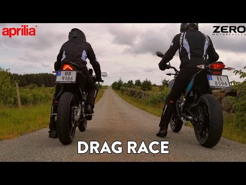 Zero FXS 11kW VS Aprilia RS 125 | Drag race