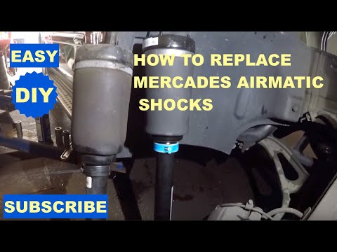 How to replace Air Shock on Mercades Benz GL450 and other Mercades