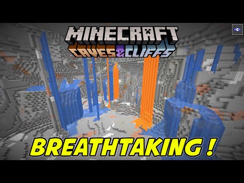 NEW Cave Generation OVERHAUL is Breathtaking! Minecraft 1.17 Caves and Cliffs Snapshot 21w06a