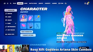 Rosy Rift Goddess Ariana Skin Combos (Fortnite Battle Royale)