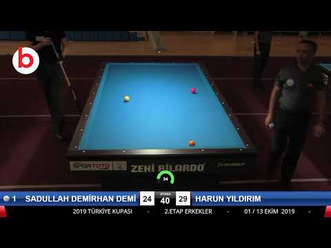 SADULLAH DEMİRHAN DEMİR & HARUN YILDIRIM Bilardo Maçı - 2019 TÜRKİYE KUPASI 2.ETAP ERKEKLER-2.ÖN ELEME