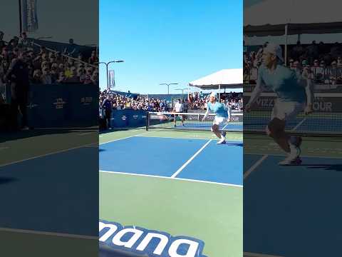 Most INSANE singles point in pickleball history! 💦