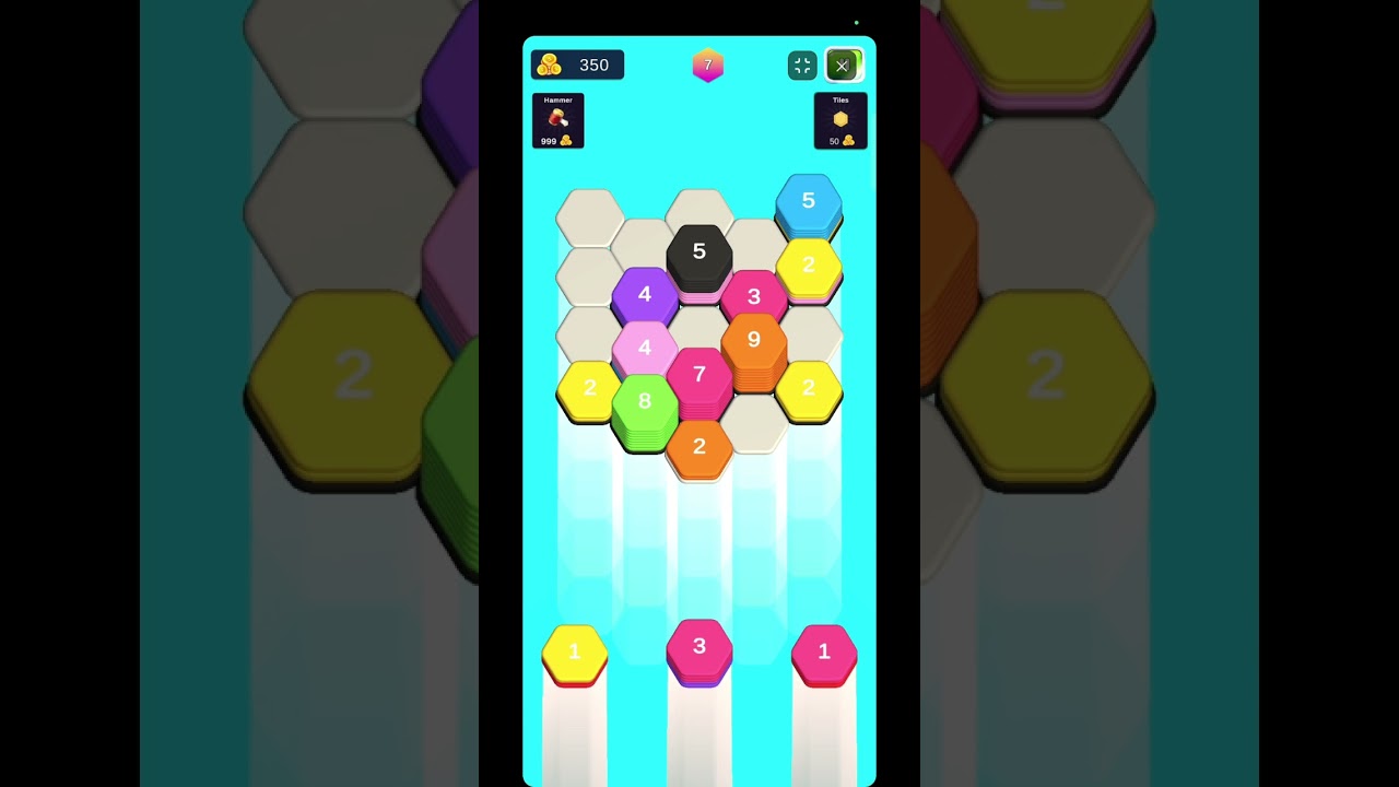 Hexa Color Stack Game Gameplay Showcase