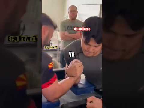 Greg Brown vs CelsoHaros #armwrestling #shorts #short